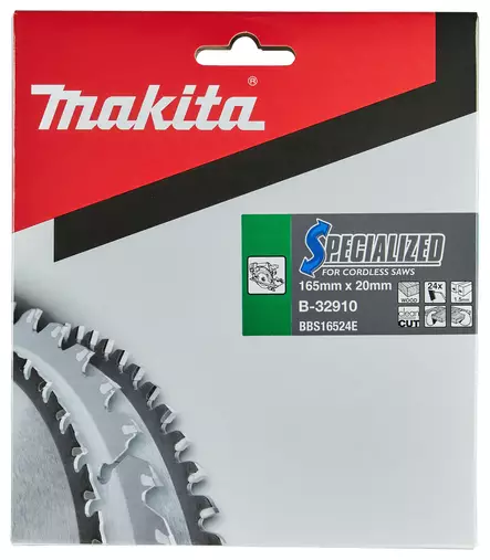 MAKITA PYÖRÖSAHANTERÄ PUULLE 165X20X1,5 Z-24 B-32910 - Pyörösahanterät - 8928 - 2