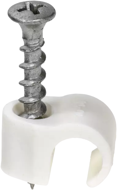 RUUVIKIINNIKE 10-14MM VALKOINEN 100KPL - Sähköasennustarvikkeet, rasiat ja sulakkeet - 2138 - 1