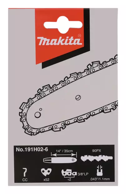TERÄKETJU 14" (K18) 191H02-6 MAKITA 1,1MM 3/8-52 - Sahanterät ja tarvikkeet - 5268 - 2