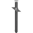 JEREMIAS TAKKAPIIPPU 3M 150MM MUSTA - Savupiiput - 6778 - 1