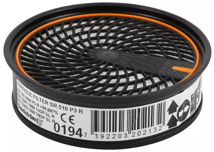 HIUKKASSUODATIN SR510 P3 SR100/200/500 - Hengityssuojaimet - 1019 - 1