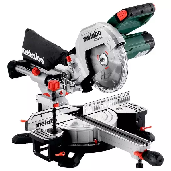 JIIRISAHA KGS216M METABO 1500W LIUKU/LASER - Jiirisirkkelit - 8499 - 1