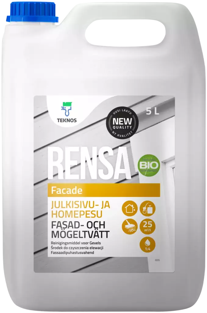 JULKISIVU-JA HOMEPESU RENSA 5 L TEKNOS - Maaliohenteet ja pesuaineet - 8839 - 1