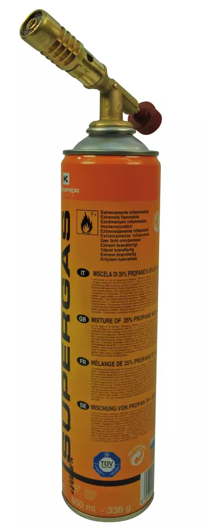 KAASUPOLTIN MINI + SÄILIÖ 600ML - Kaasupolttimet - 2529 - 1