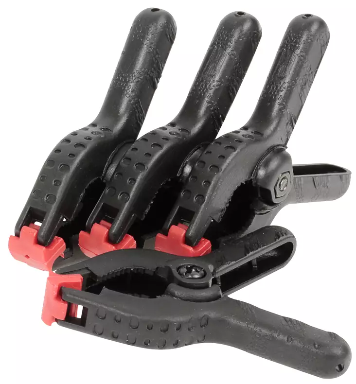 LIIMAUSPURISTINSARJA 4-OS. 18MM PYYKKIPOIKA - Pikapuristimet - 1589 - 1