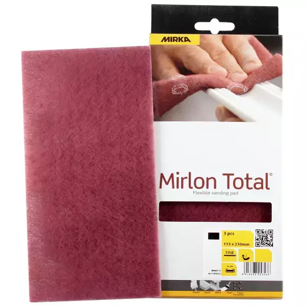 MIRKA KARHUNKIELI 115X230MM 360VF MIRLON TOTAL 3KPL - Käsihiomatarvikkeet - 9059 - 1