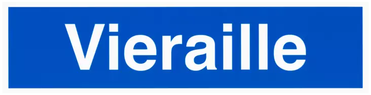 OPASTE VIERAILLE 400X100 ALU TRA175 - Kilvet, opasteet ja liikenteenohjaus - 3179 - 1