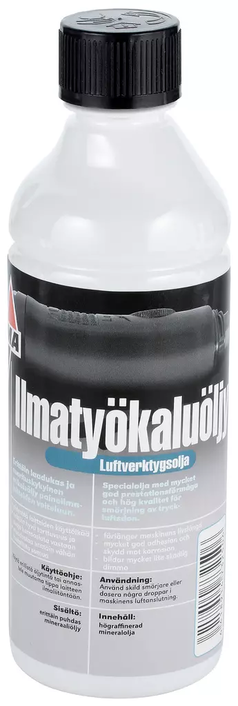 PAINEILMATYÖKALUÖLJY WK0010A 0,5L+40ML PIPETTI - Paineilmakompressorien tarvikkeet - 3589 - 1