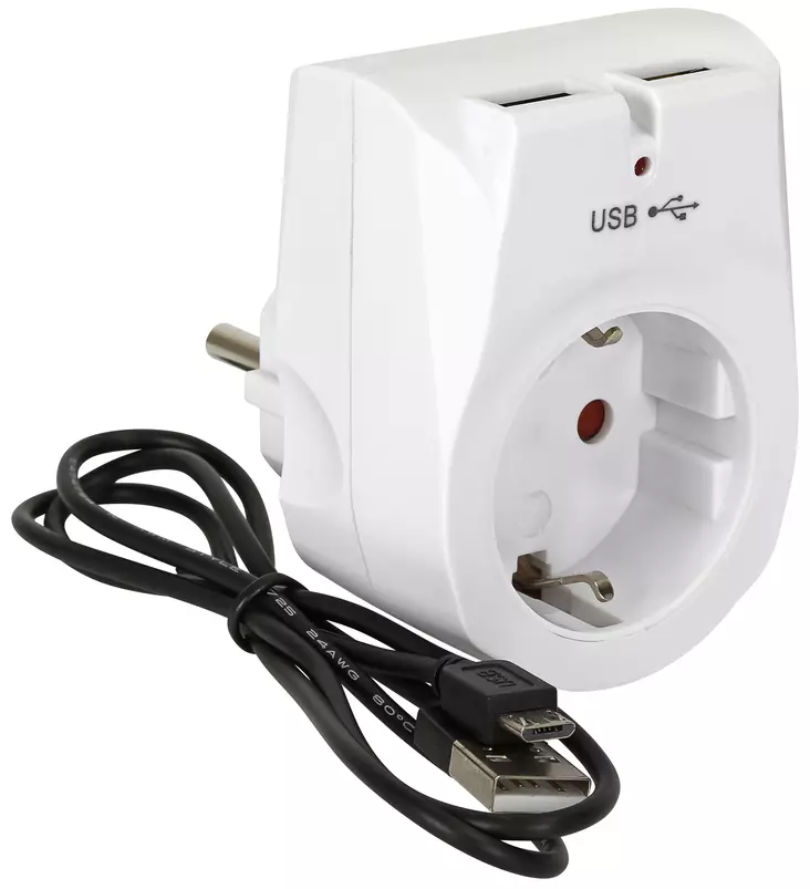 PISTORASIA/USB ADAPTERI CRX1047 - Jatkojohdot, kelat ja tarvikkeet - 3529 - 1