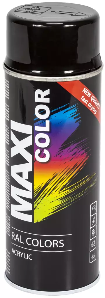 SPRAYMAALI KIILTÄVÄ MUSTA 400ML - Spraymaalit - 2769 - 1