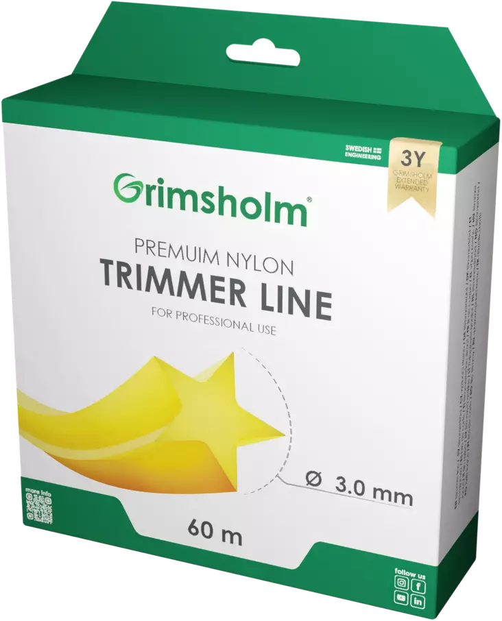 TRIMMERIN SIIMA 3,0MM 60M TÄHTI - Raivaustyökalut ja tarvikkeet - 999 - 1