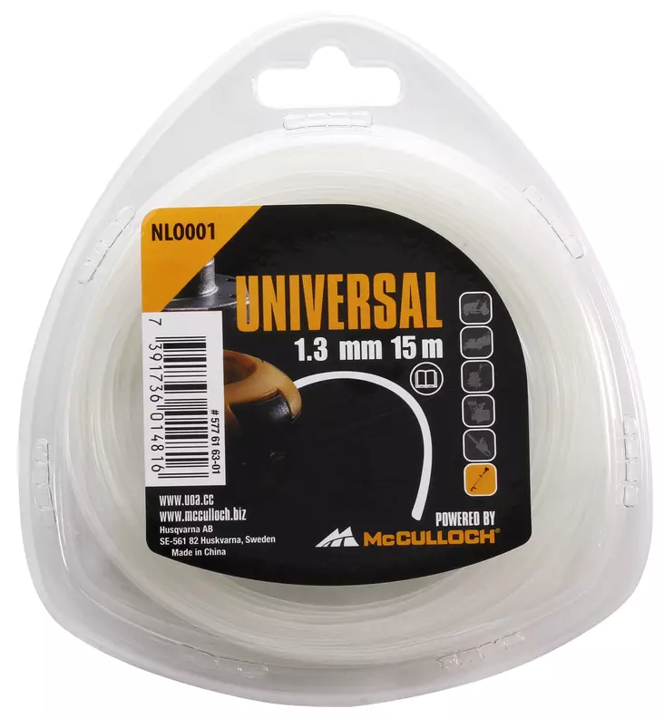 TRIMMERISIIMA 1,3 mm x 15 m PYÖREÄ NLO001 - Raivaustyökalut ja tarvikkeet - 1069 - 1