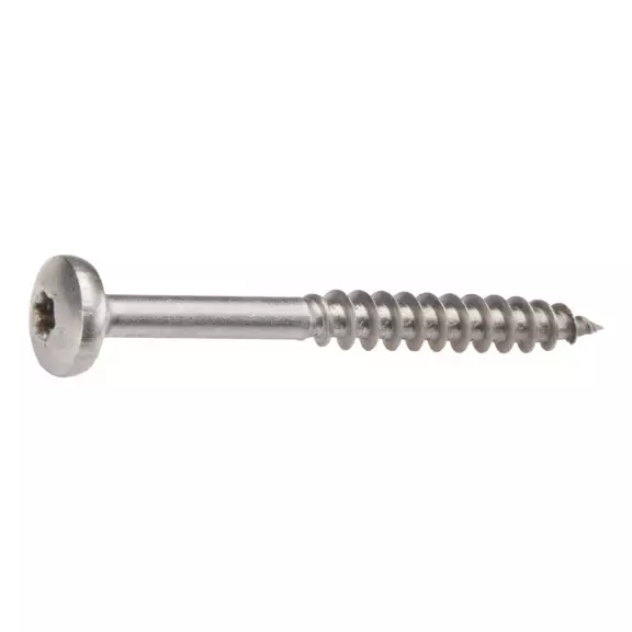 YLEISRUUVI 6X70MM A2/RST LIERIÖKANTA TX25 100KPL/LTK - Yleisruuvit ja puuruuvit - 7309 - 1