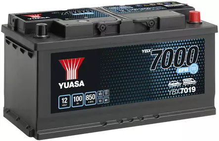 AKKU YUASA 100AH EFB -+ 353X175X190 - Auton akut - 969 - 1