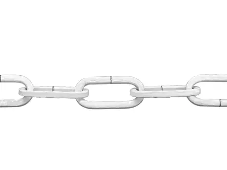 KORISTEKETJU LQ20 TERÄS/VALK. 20701491 2MM/20MM X 10MM - Ketjut ja kettingit - 5099 - 1