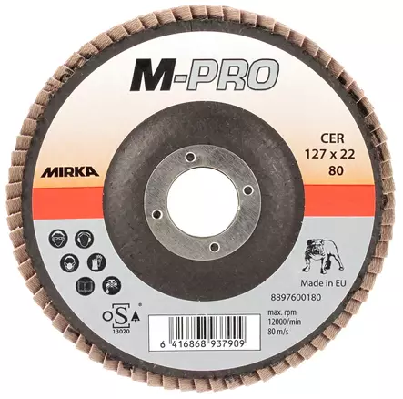 LAMELLILAIKKA 127MM INOX MIR1390 MIRKA M-PRO G80 CER - Hiomalaikat - 3459 - 1