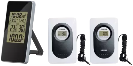 LÄMPÖMITTARI SISÄ/ULKO 3-SENS. SAUNA - Sisälämpömittarit - 2619 - 1