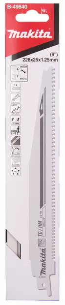 MAKITA PUUKKOSAHANTERÄ 228X1,25MM B-49840 PURKUTERÄ - Puukkosahanterät - 8929 - 2