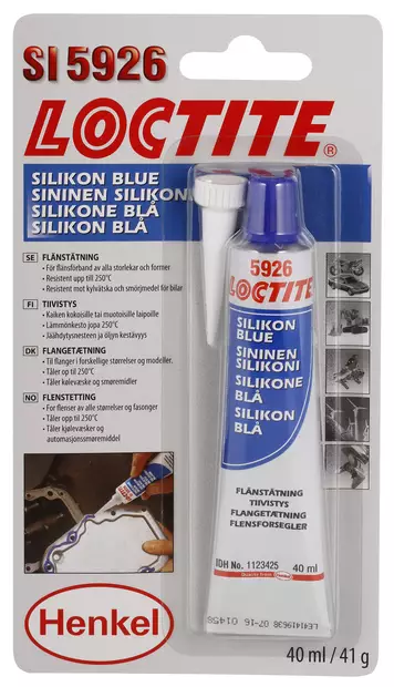 MOOTTORISILIKONI SININEN SI5926 40ML - Liimat ja tiivistysmassat - 2949 - 1