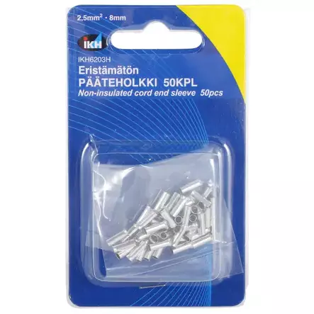 PÄÄTEHOLKKI 2,5MM2 X 8MM 50KPL - Autosähkötarvikkeet - 8889 - 2
