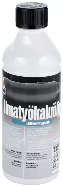 PAINEILMATYÖKALUÖLJY WK0010A 0,5L+40ML PIPETTI - Paineilmakompressorien tarvikkeet - 3589 - 1