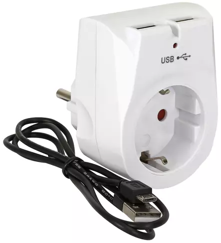 PISTORASIA/USB ADAPTERI CRX1047 - Jatkojohdot, kelat ja tarvikkeet - 3529 - 1