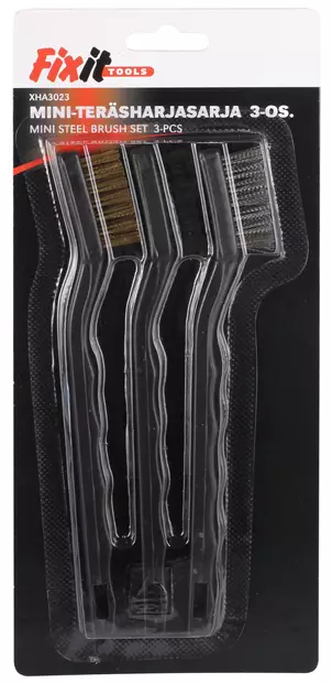 TERÄSHARJASARJA MINI XHA3023 3-OSAINEN - Teräsharjat - 3439 - 1