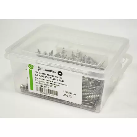 TERASSIRUUVI A2 4,2X55MM 200KPL/PKT RST TX20 - Terassiruuvit - 8399 - 2