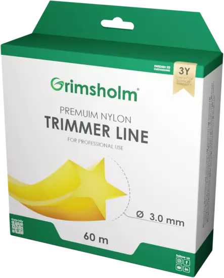 TRIMMERIN SIIMA 3,0MM 60M TÄHTI - Raivaustyökalut ja tarvikkeet - 999 - 1