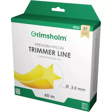 TRIMMERIN SIIMA 3,0MM 60M TÄHTI - Raivaustyökalut ja tarvikkeet - 999 - 1