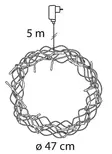 AIRAM MERLIN KRANSSI 47CM HOPEA IP20 - Jouluvalot ja kausivalot - 9629 - 3